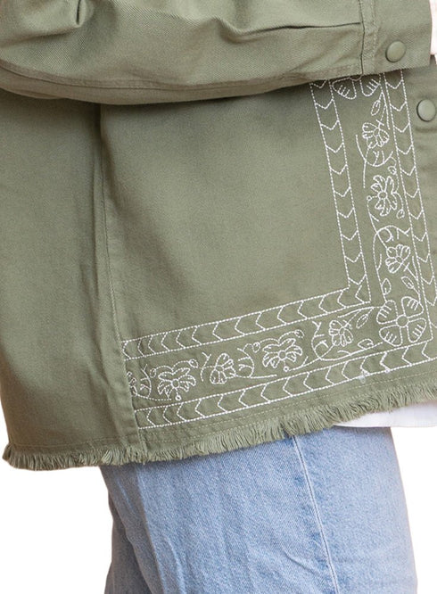 Olive Gabardine Jacket 2 - Khotwh