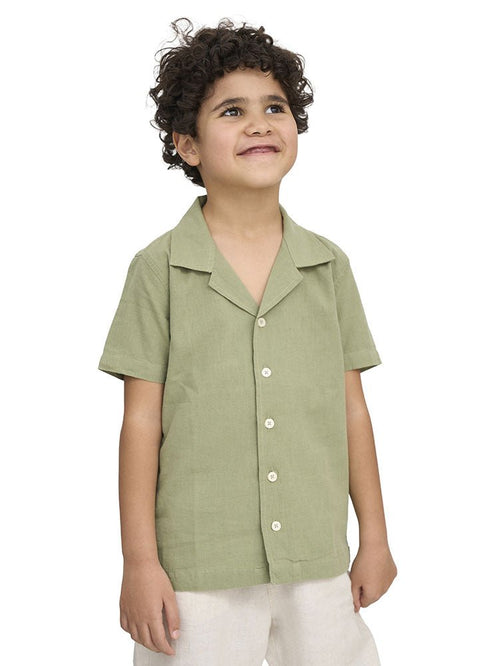 Olive Kids Linen Shirt - Khotwh