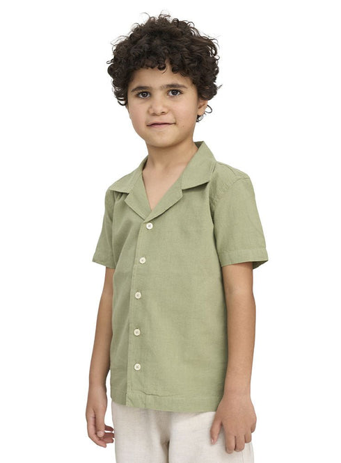Olive Kids Linen Shirt - Khotwh