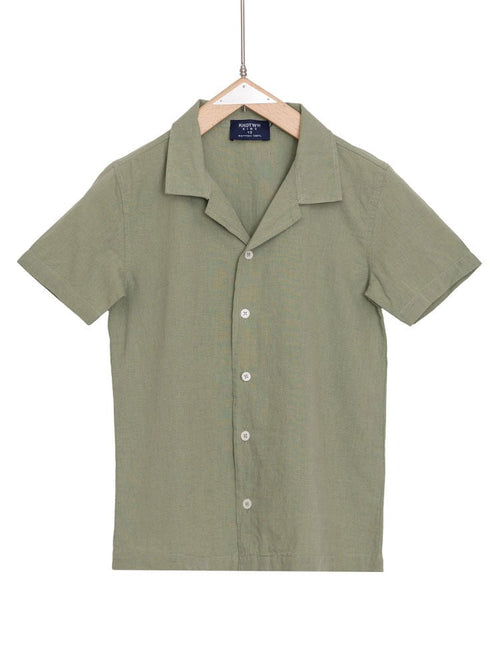 Olive Kids Linen Shirt - Khotwh