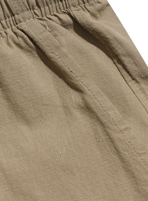 Olive linen Pant - Khotwh