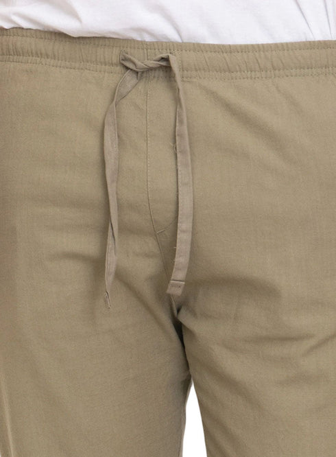 Olive linen Pant - Khotwh