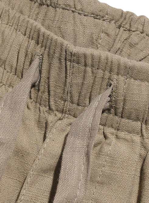 Olive linen Pant - Khotwh