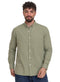Olive Linen Shirt - Khotwh