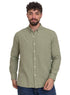 Olive Linen Shirt - Khotwh