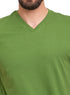 Olive Oil V - neck T-Shirt - Khotwh