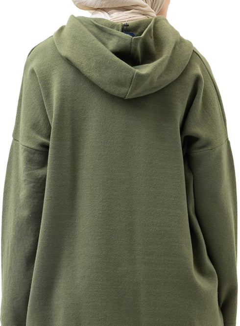 Olive Over Size Knitted Suit - Khotwh