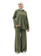 Olive Over Size Knitted Suit - Khotwh