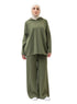 Olive Over Size Knitted Suit - Khotwh