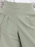 Olive Poplin Wide Leg Pants - Khotwh