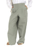 Olive Poplin Wide Leg Pants - Khotwh