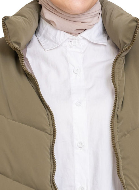 Olive Puffer Jacket 11 - Khotwh