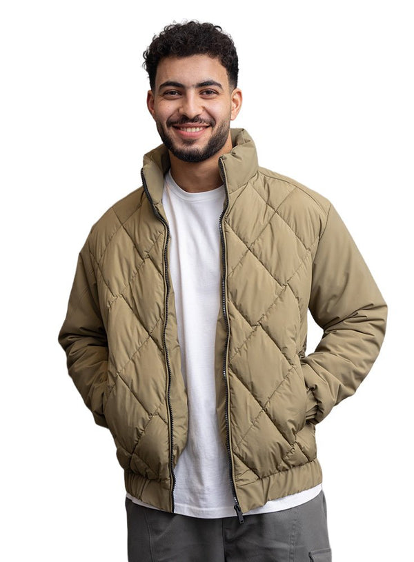 Olive Puffer Jacket 3016 - Khotwh
