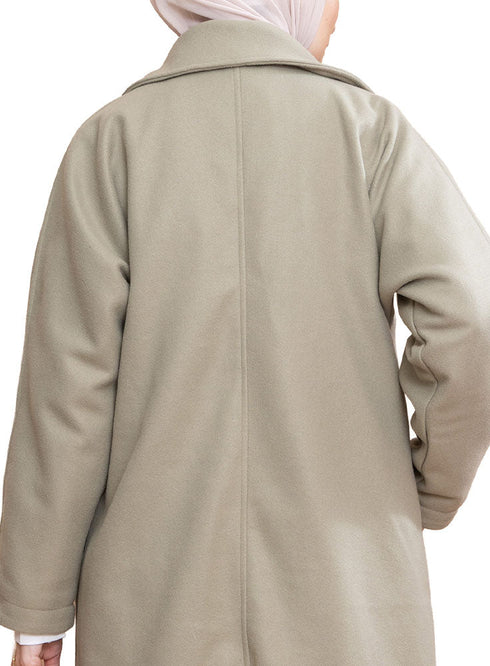 Olive RD - Long Feather Coat - Khotwh