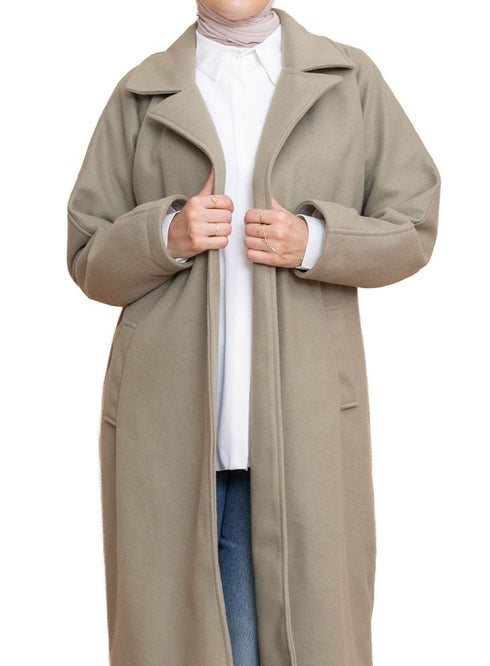 Olive RD - Long Feather Coat - Khotwh