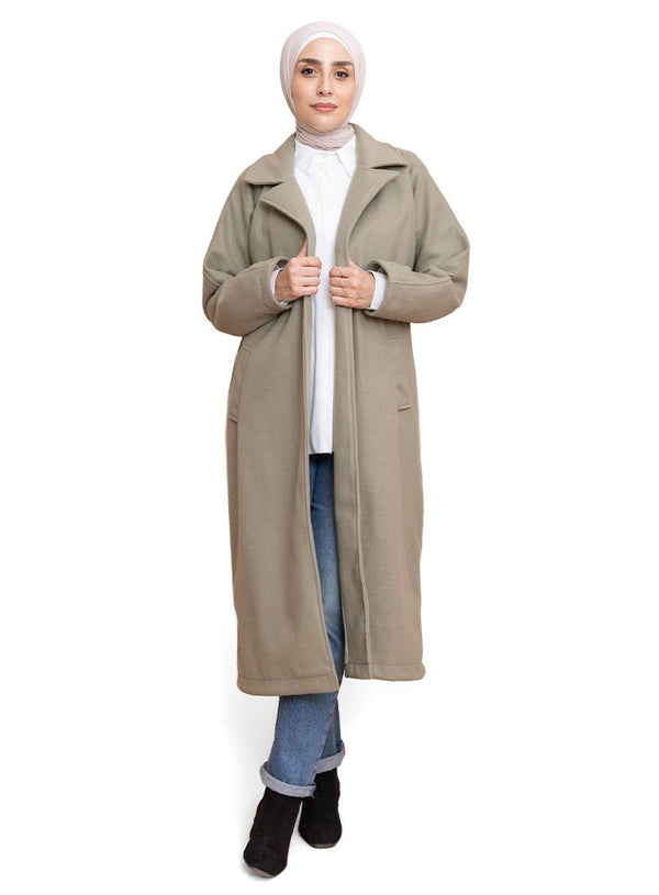 Olive RD - Long Feather Coat - Khotwh