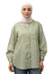 Olive RD - Striped V - Neck Shirt - Khotwh