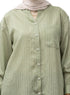 Olive RD - Striped V - Neck Shirt - Khotwh