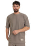Olive S - Jacquard O - S Round T-Shirt - Khotwh