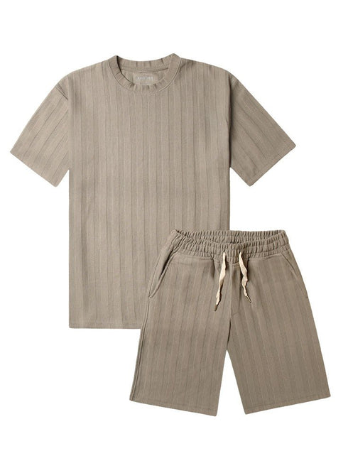 Olive S - Jacquard O - S Round T-Shirt - Khotwh