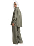 Olive Striped Suit - Khotwh