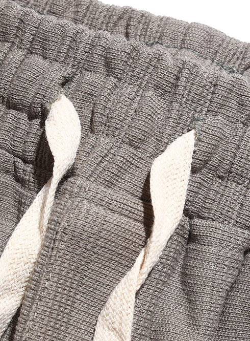 Olive Striperd Jacquard Short - Khotwh