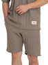 Olive Striperd Jacquard Short - Khotwh