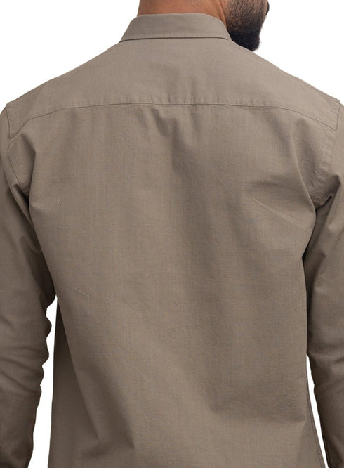 Olive Summer - Linen Shirt - Khotwh