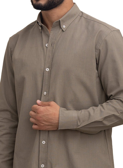 Olive Summer - Linen Shirt - Khotwh