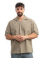 Olive Tennis Collar Linen Shirt - Khotwh