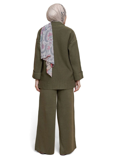Olive Upside Sleeve Plexus Suit - Khotwh