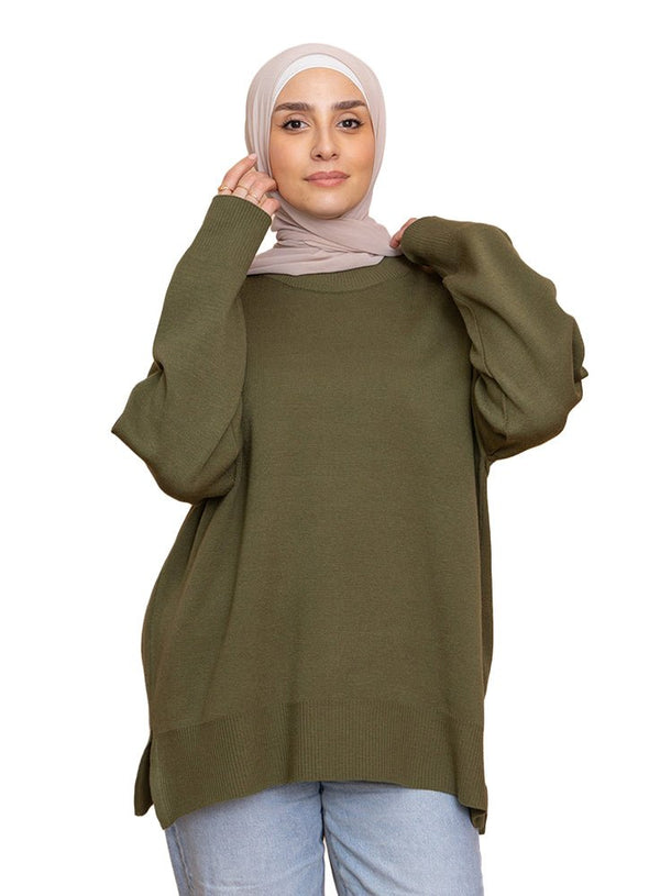 Olive V - Over Size Half Cole - Khotwh