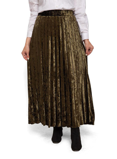 Olive V - Pleated Skirt - Khotwh
