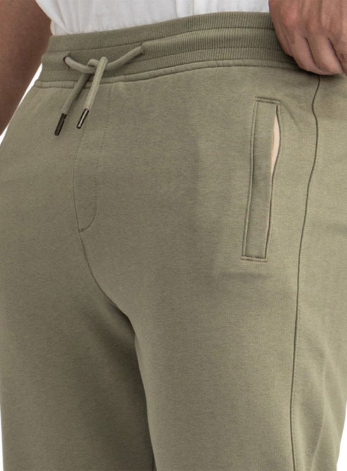Olive Zipper-Melton Wide Leg - Khotwh