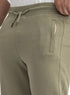 Olive Zipper-Melton Wide Leg - Khotwh