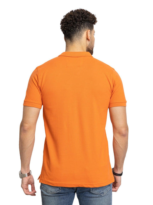 Orange Basic Polo - Khotwh