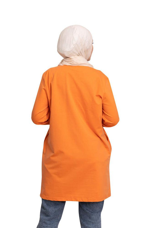 Orange Basic Tunic - Khotwh