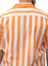 Orange - Design 6 Striped Tennis Collar Shirt - Khotwh