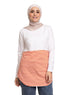 Orange Half Striped Long - Sleeve - Khotwh