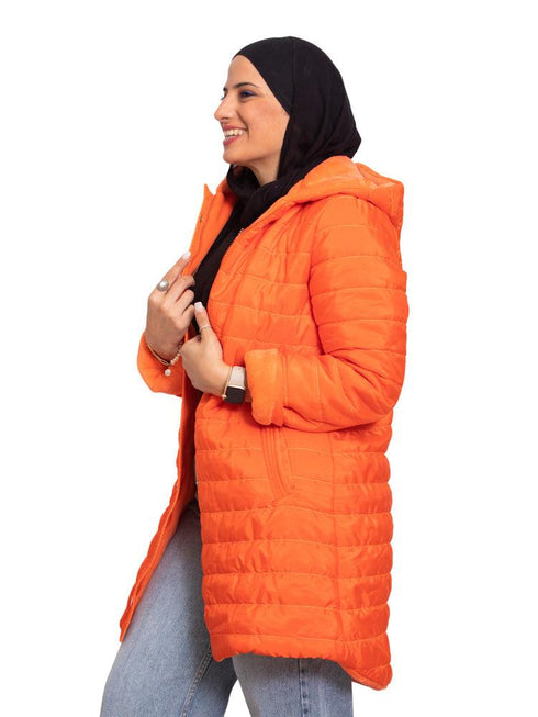Orange L - Double Face Jacket - Khotwh