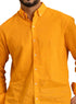 Orange Linen Shirt - Khotwh