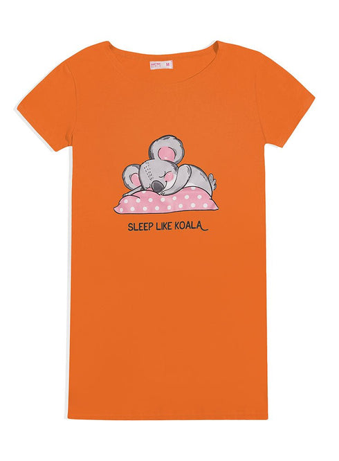 Orange Night Shirt - Design 24 - Khotwh