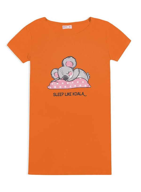 Orange Night Shirt - Design 24 - Khotwh