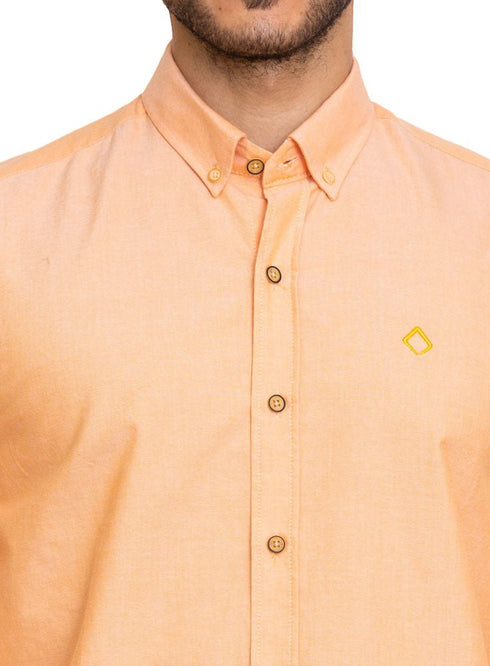 Orange Oxford Shirt - Khotwh