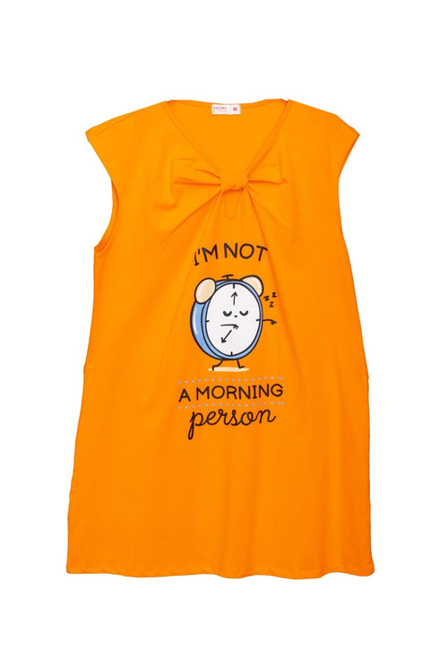 Orange Peel knot Night Shirt - Design 17 - Khotwh