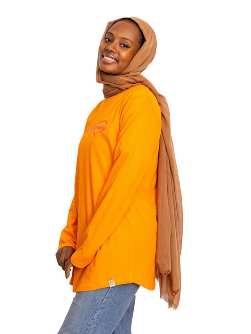 Orange Peel Printed Long - Sleeve Design 15 - Khotwh