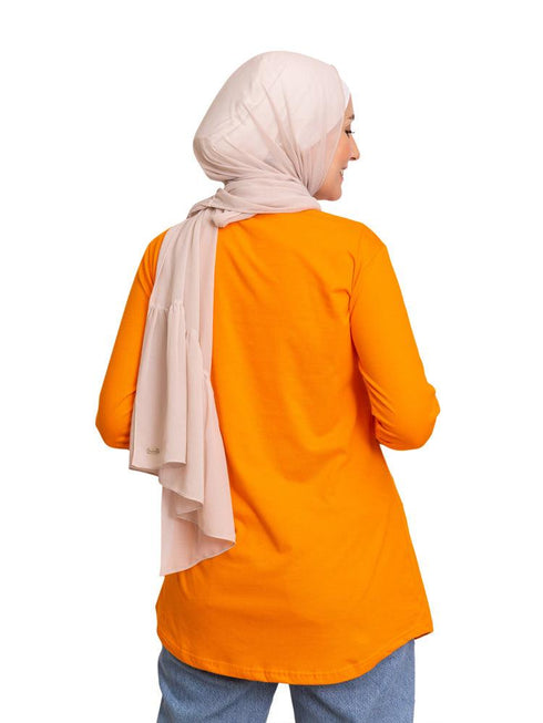 Orange Peel Printed Long - Sleeve Design 23 - Khotwh
