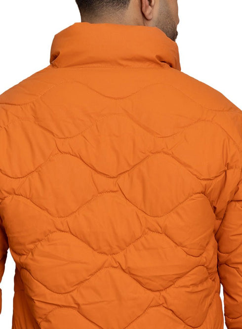 Orange Puffer Jacket 1 - Khotwh