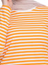 Orange Striped Long - Sleeve - Khotwh