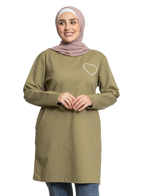 Parsely Basic Tunic - Love - Khotwh